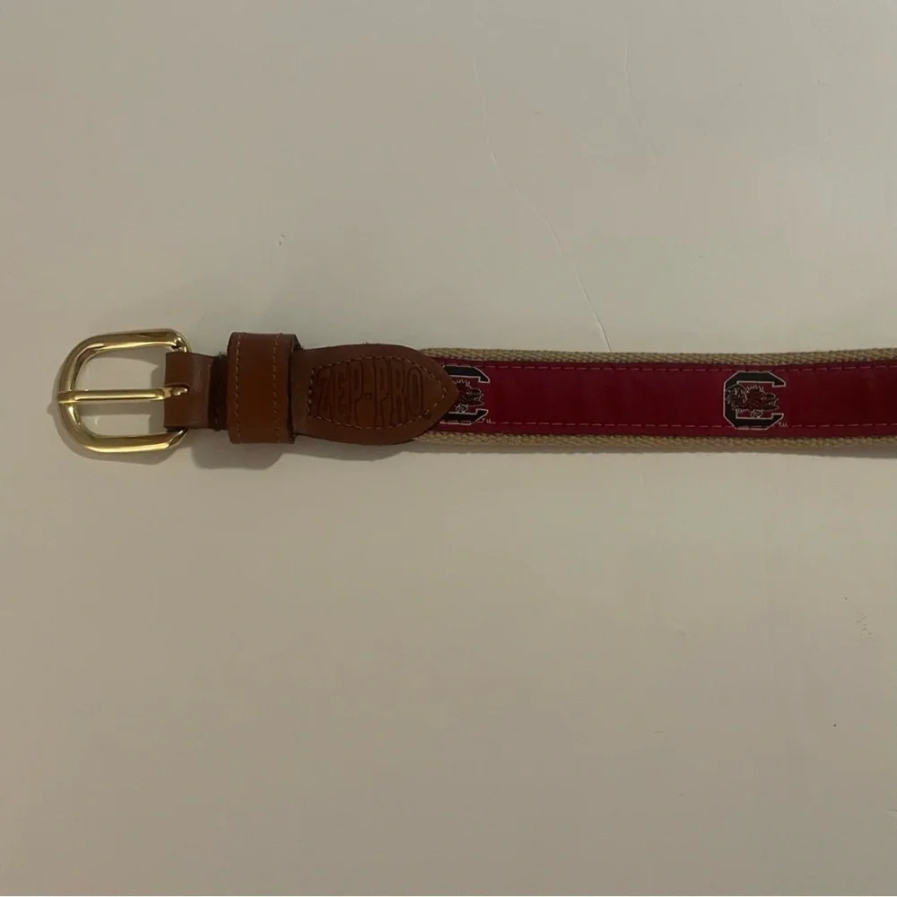 Zep Pro USC Gamecock Men’s Concho Leather Belt Size‎ 28